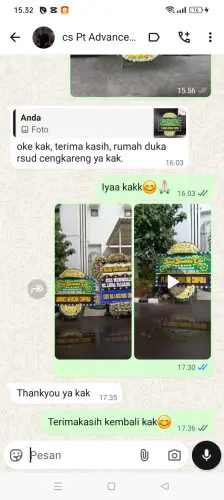 Testimonial Papan Bunga Pernikahan cijaku