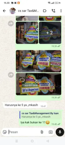 Testimonial Papan Bunga cijaku