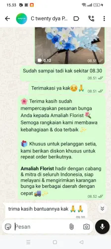Testimonial Standing Flower cijaku