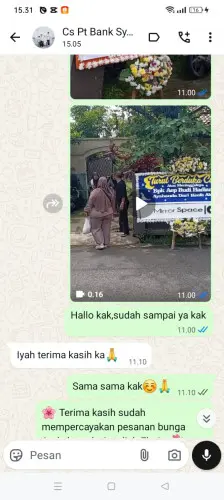 Testimonial Papan Bunga cijaku